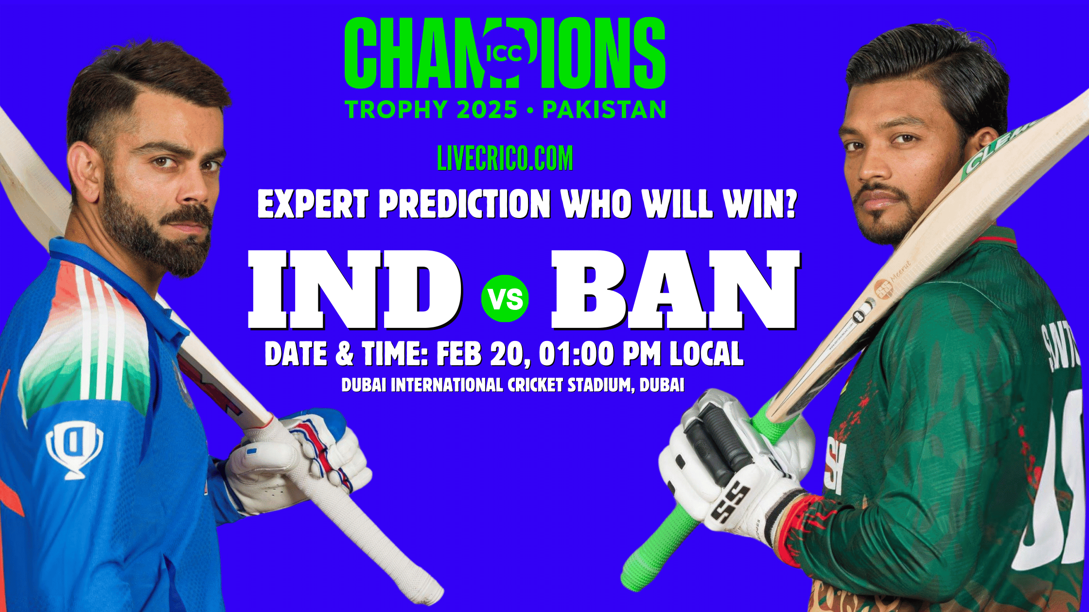 Champions Trophy 2025: India vs Bangladesh Match Prediction – Who Will Win the 2nd Match?