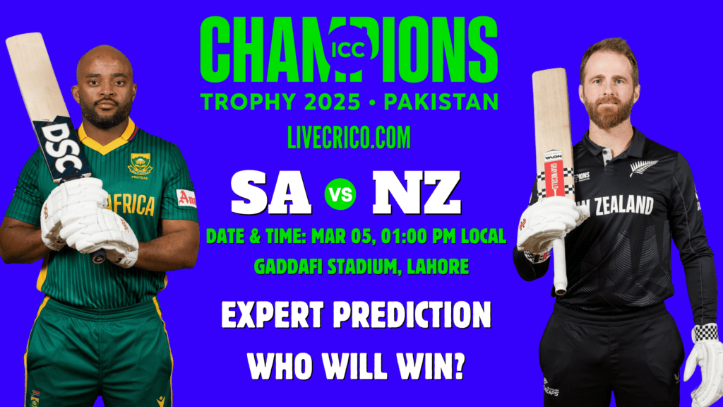 Champions Trophy 2025: South Africa vs New Zealand Prediction: Who Will Win Today’s 2nd Semi-Final Match?